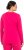 Ulla Popken Basic Round Neck Long Sleeve Slim Fit Cotton Tee Red Pink - T-shirt - 