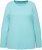 Ulla Popken Basic Round Neck Long Sleeve Slim Fit Cotton Tee Mint - T-shirt - 