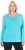 Ulla Popken Basic Round Neck Long Sleeve Slim Fit Cotton Tee Deep Aqua - T-shirt - 