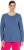 Ulla Popken Basic Round Neck Long Sleeve Slim Fit Cotton Tee Ink Blue - T-shirt - 