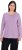 Ulla Popken Basic Round Neck Long Sleeve Slim Fit Cotton Tee Lavender - T-shirt - 