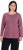 Ulla Popken Basic Round Neck Long Sleeve Slim Fit Cotton Tee Dark Rose - T-shirt - 