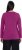 Ulla Popken Basic Round Neck Long Sleeve Slim Fit Cotton Tee Berry - T-shirt - 