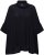 Ulla Popken Sparkling Draped Collared Tee Navy Blue - T-shirt stampate da donna - 