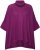Ulla Popken Sparkling Draped Collared Tee Mulberry - T-shirt stampate da donna - 