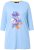 Ulla Popken Floral Motif 3/4 Sleeve Tunic Tee Light Blue - T-shirt stampate da donna - 