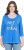 Ulla Popken Make It Amazing 3/4 Sleeve Graphic Tee Pacific Blue - T-shirt stampate da donna - 