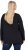 Ulla Popken Sequined Puppy Long Sleeve Graphic Tee Black - T-shirt stampate da donna - 
