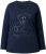 Ulla Popken Holiday Long Sleeve Graphic Tee Navy Blue - T-shirt stampate da donna - 