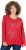 Ulla Popken Holiday Long Sleeve Graphic Tee Salsa Red - T-shirt stampate da donna - 
