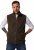 JP1880 Fleece Vest Stand-up Collar Brown - Giubbotti - Giubbotti Uomo Taglie Forti