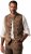 JP1880 Vest Traditional Cowhide Brown - Tutti i modelli - Taglie Forti Uomo 2XL-14XL