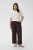 Kaffe Curve Mille Wide Pants Coffee Brown - Pantaloni in tessuto - 