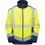 Leo Bowden Ecoviz Softshell Jacket Hi-Vis Yellow/Navy Print - Abbigliamento da lavoro - Abbigliamento da Lavoro Taglie Forti Uomo