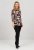 Scandinavian Caramel Flowers Blouse Purple and Brown - T-shirt stampate da donna - 
