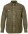 JP1880 Denim Shirt Long Sleeve Olive Green - Camicie - Camicie Taglie Forti Uomo
