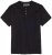 Adamo Silas Regular fit Serafino T-shirt Black - Magliette - Magliette Uomo Taglie Forti
