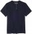 Adamo Silas Regular fit Serafino T-shirt Navy - Magliette - Magliette Uomo Taglie Forti