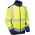 Leo Bowden Ecoviz Softshell Jacket Hi-Vis Yellow/Navy Print - Abbigliamento da lavoro - Abbigliamento da Lavoro Taglie Forti Uomo