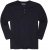 Adamo Sven Regular fit Serafino Long sleeve T-shirt Navy - Magliette - Magliette Uomo Taglie Forti