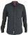 D555 Taylor Long Sleeve Shirt Charcoal - Camicie - Camicie Taglie Forti Uomo