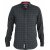 D555 Taylor Long Sleeve Shirt Charcoal - Camicie - Camicie Taglie Forti Uomo