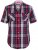 D555 Terell Shirt Navy/Red - Camicie - Camicie Taglie Forti Uomo