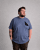 Motley Denim Milan T-shirt Indigo chiaro - Magliette - Magliette Uomo Taglie Forti