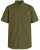 Motley Denim Zagreb Camicia a maniche corte Khaki scuro - Camicie - Camicie Taglie Forti Uomo