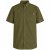 Motley Denim Zagreb Camicia a maniche corte Khaki scuro - Camicie - Camicie Taglie Forti Uomo