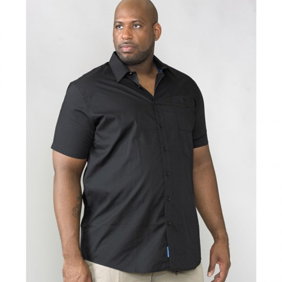 D555 Aeron Easy Iron-Shirt Black - Camicie - Camicie Taglie Forti Uomo