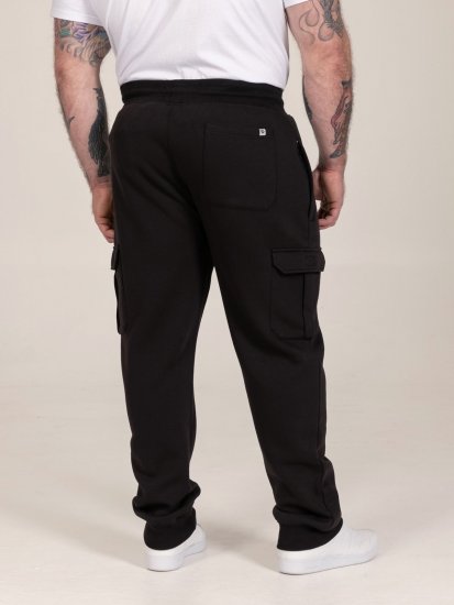 D555 Dexter 1 Cargo Jogger With Bear Embroidery Nero - Pantaloni & pantaloncini tuta - Pantaloni Tuta Uomo Taglie Forti