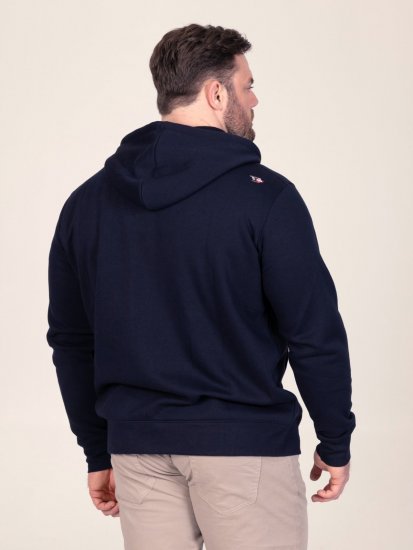 D555 Hector Adventurer Printed Zip Through Hoody Blu navy - Felpe & felpe con cappuccio - Felpe & Felpe con Cappuccio Uomo Taglie Forti