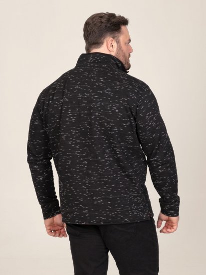 D555 Chandler Reno 1/4 Zip Neck Sweatshirt With Bear Logo Nero - Felpe & felpe con cappuccio - Felpe & Felpe con Cappuccio Uomo Taglie Forti