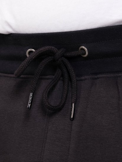 D555 Dexter 1 Cargo Jogger With Bear Embroidery Nero - Pantaloni & pantaloncini tuta - Pantaloni Tuta Uomo Taglie Forti