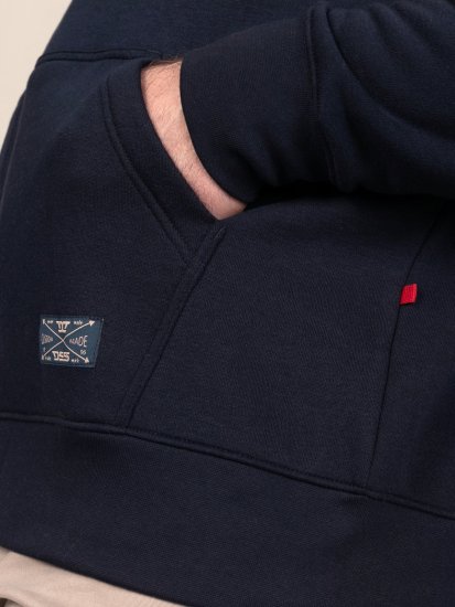 D555 Hector Adventurer Printed Zip Through Hoody Blu navy - Felpe & felpe con cappuccio - Felpe & Felpe con Cappuccio Uomo Taglie Forti