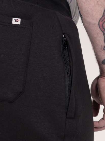 D555 Dexter 1 Cargo Jogger With Bear Embroidery Nero - Pantaloni & pantaloncini tuta - Pantaloni Tuta Uomo Taglie Forti