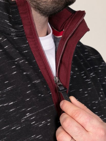 D555 Chandler Reno 1/4 Zip Neck Sweatshirt With Bear Logo Nero - Felpe & felpe con cappuccio - Felpe & Felpe con Cappuccio Uomo Taglie Forti