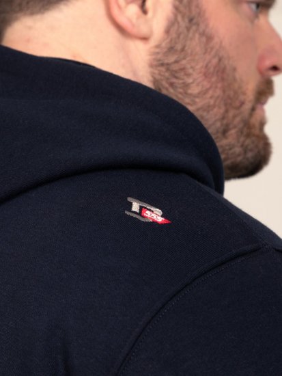 D555 Hector Adventurer Printed Zip Through Hoody Blu navy - Felpe & felpe con cappuccio - Felpe & Felpe con Cappuccio Uomo Taglie Forti