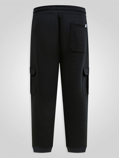 D555 Dexter 1 Cargo Jogger With Bear Embroidery Nero - Pantaloni & pantaloncini tuta - Pantaloni Tuta Uomo Taglie Forti