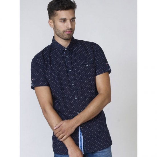 D555 Kurt Printed Short Sleeve Shirt - Camicie - Camicie Taglie Forti Uomo