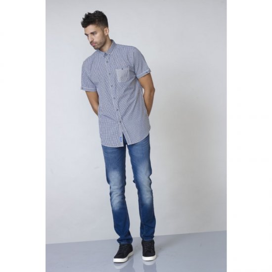 D555 Hank Gingham Short Sleeve Shirt - Camicie - Camicie Taglie Forti Uomo