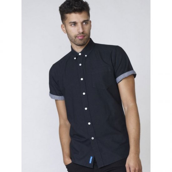 D555 Kevin Oxford Shirt Black - Camicie - Camicie Taglie Forti Uomo
