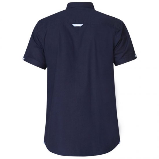 D555 Tim Short Sleeve Shirt Navy - Camicie - Camicie Taglie Forti Uomo