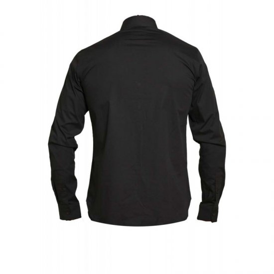 D555 Michael Couture Stretch Shirt Black - Camicie - Camicie Taglie Forti Uomo