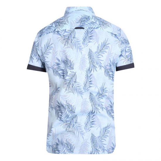 D555 Santana Hawaii Shirt Sky Blue - Camicie - Camicie Taglie Forti Uomo