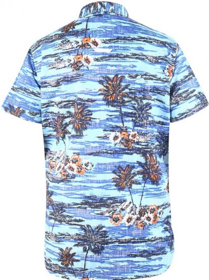 D555 CHARFORD Hawaiian Reverse Printed Shirt - Camicie - Camicie Taglie Forti Uomo