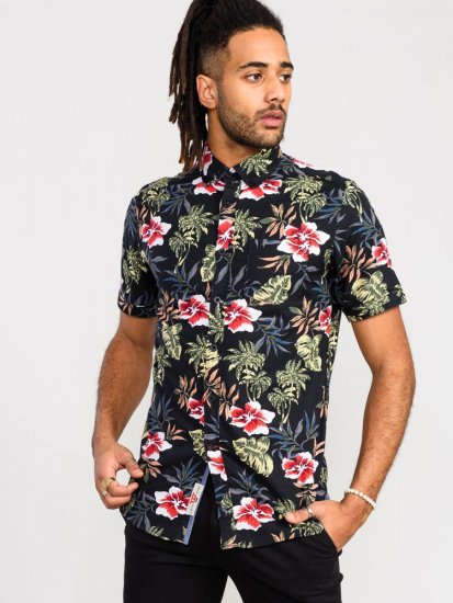 D555 Wilton Hawaiian Ao Print Short Sleeve Shirt - Camicie - Camicie Taglie Forti Uomo