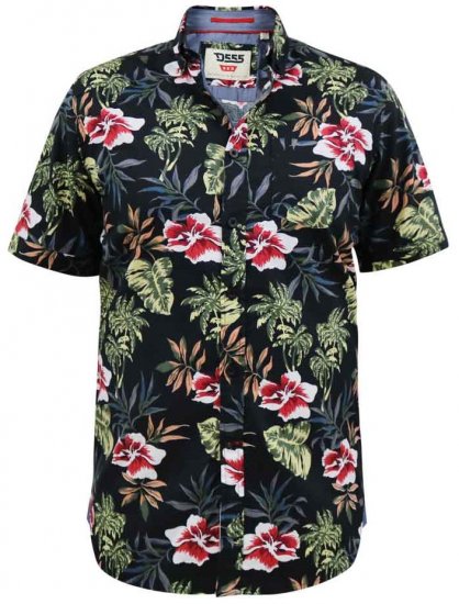 D555 Wilton Hawaiian Ao Print Short Sleeve Shirt - Camicie - Camicie Taglie Forti Uomo