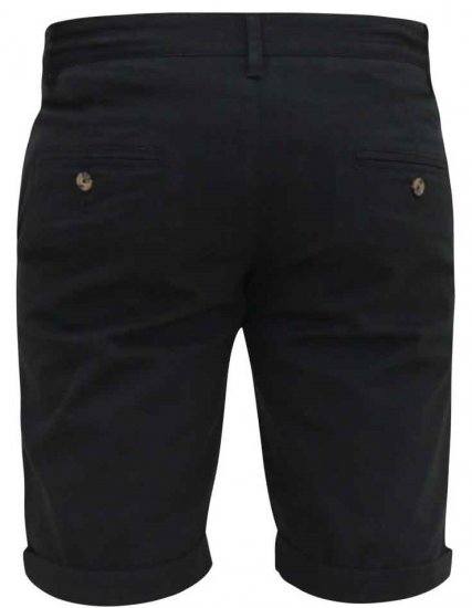D555 Nelson Stretch Chino Shorts Black - Shorts - Pantaloncini Uomo Taglie Forti